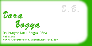 dora bogya business card